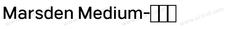 Marsden Medium字体转换